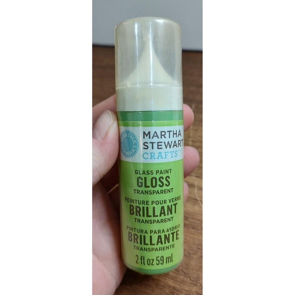 Martha Stewart Crafts Glass Paint Discontinued Key Lime Gloss Transparent